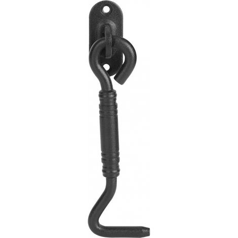 Verrou de cabine en acier inoxydable à scratch pour porte de cabanon, portail ou fenêtre, noir (1/5)