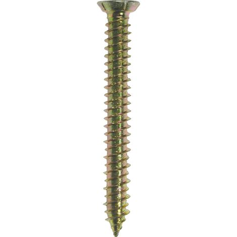 Jcp Fixings Concrete Screws Csk Head Zyp 7.5 x 90mm - Box of 100