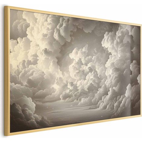 Poster – Das Flüstern erleuchteter Wolken: Sanftes Lichtspiel im Theater des Himmels (1/4)