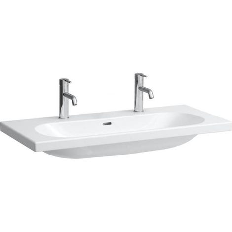 LAUFEN LUA lavabo, 2 trous pour robinet, avec trop-plein, (1/3)