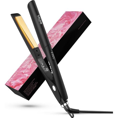 Lisseur Cheveux, Lisseur Boucleur Cheveux 2 en 1, Noir Fer à Lisser Plaques Titane, Chauffe Rapide 30s, Écran LED, Température Réglable 120-230°C, Lisseur Ionique Femme
