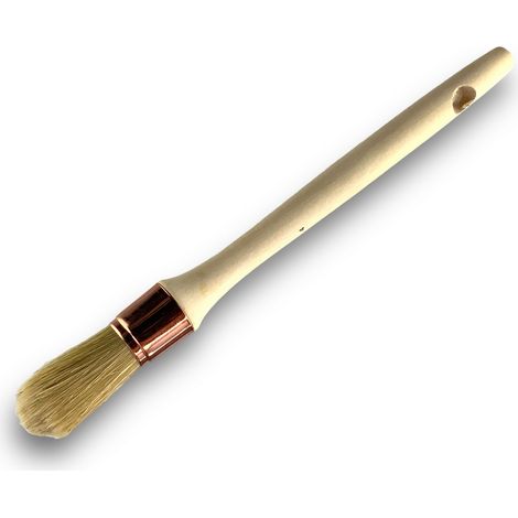 Pinceau de Pouce Brosse ronde Soie Blanche Diamètres variés - Quantité x 1 - Soie n° 4 - Ø 25 mm