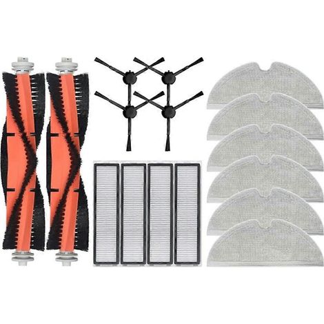 16 Pièces pour Dreame Bot D9 MAX/L10 Pro aspirateur robot Brosses principale/latérale filtre HEPA serpillière (1/5)