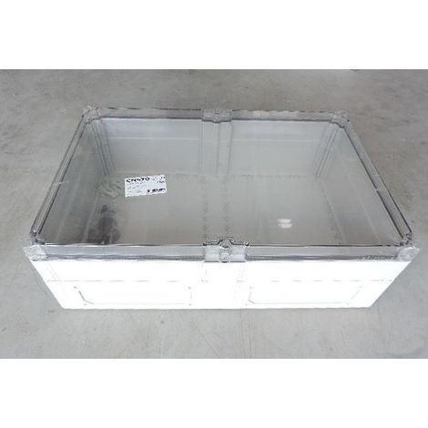 Coffret polycarbonate 400x600x185mm avec couvercle transparent étanche IP67 CUBO C ENSTO