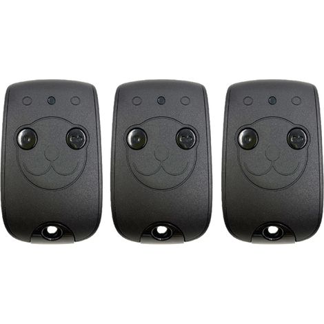 Compatible avec Somfy 1841026 - télécommande RTS à deux canaux Keytis Permet de contrôler deux moteurs de portail RTS et de garage, 3 unités incluses (1/4)