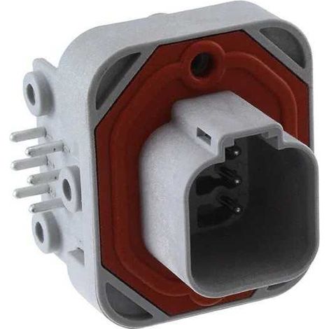 Connettore Serie DT13 Femmina 6 Vie da circuito stampato 90°