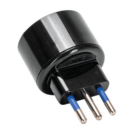 ADATTATORE SCHUKO AIGOSTAR - NERO 2P+T 10A- 10 pezzi