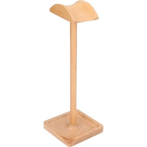Kopfhörerständer aus Massivholz mit ergonomischem Design und Studio-Bildschirm (1/5)