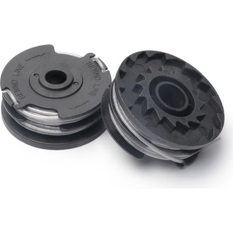 Compatible avec les tondeuses Greenworks : Kit de capuchon de bobine gris 2900719 — Accessoire pour fil de coupe-bordures et tondeuse à gazon, C