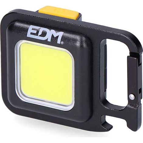 Linterna llavero multifuncional cob 6 w, medida 45 x 21,5 x 62 mm