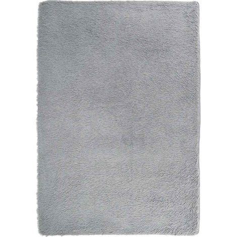 Maison Exclusive - Alfombra de pelo largo NAVARRA gris claro 200x (1/5)