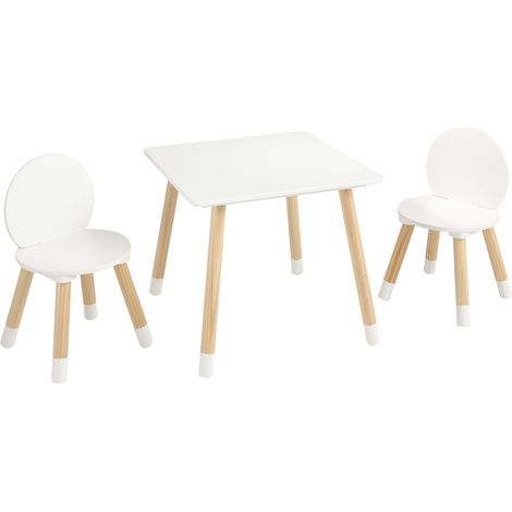 Mophorn Kindertisch- und 2-Stühle-Set, Kleinkindertisch- und Stuhl-Set, Kinder-Multifunktionstisch für Kunst, Handwerk, Lesen, Lernen und Spielen