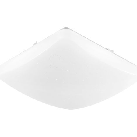 PLAFONIERA LED MOON QUADRATA BIANCA 24W2460LM CCT 3000 E 4000 E 6500K IP44 36X7,5X36CM (1/3)