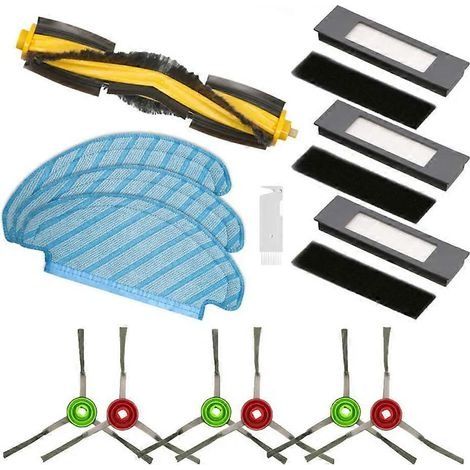 Pièces détachées pour aspirateurs robots Yeedi Vac Max/ Vac Station/ Vac Hybrid/ Vac 2/ Vac 2 Pro : brosse latérale principale, filtre HEPA et serpillière. (1/5)