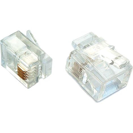 Conector telefónico RJ11 6P4C alantec