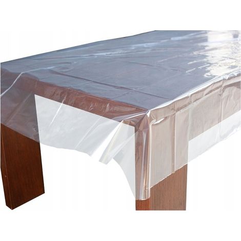 Nappe transparente en feuille d'aluminium, 120x180 cm, 1 pièce.