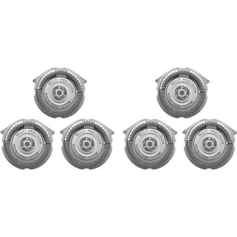 6 Pièces Têtes De Rechange Compatibles Rasoir Series 5000 Et AquaTouch Modèles SH50 SH52 (1/4)