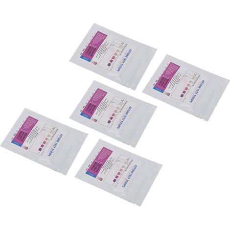 5er-Pack Pool-Teststreifen Schnelle Erkennung Leicht ablesbare klare Ergebnisse Zuverlässiges Harnsäure-Testpapier für Schwimmbäder und Whirlpools (1/5)