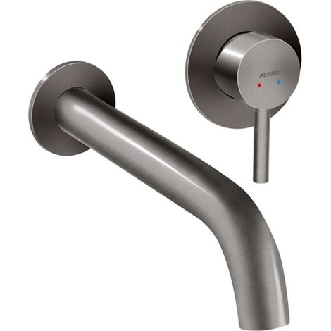 Novaservis Ferro Ciriculus - Unterputz-Waschtischarmatur, 2-Loch-Installation, mit Einbaukörper, gun metal BCK3PAGM