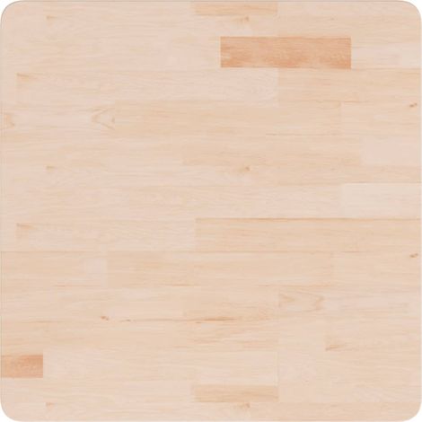 vidaXL Quadrat Tischplatte 60x60x1,5 cm Massivholz Eiche unbehandelt
