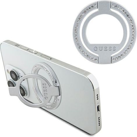 Soporte para anillos Guess MagSafe GUMRSALDGS plata/plata diamantes de imitación (1/4)