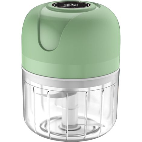 1 Mini hachoir, rechargeable USB, lame acier inoxydable, bol sans BPA, cuisine et voyage (1/5)
