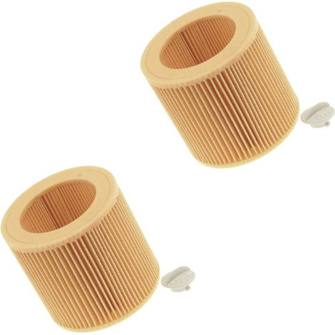 Lot de 2 filtres cylindrique (6.414-552.0, 64145520) Aspirateur KARCHER