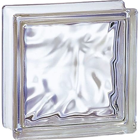 VETRO MATTONE ONDULATO 19 X 19 Chiaro MADE IN ITALY