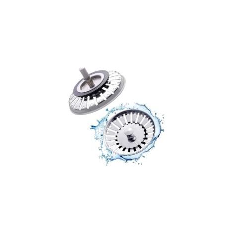 Pièces Bouchon Evier Cuisine INOX Filtre Evier Cuisine Universel 84 mm Crépine Cuisine Grille Evier en Acier Inoxydable pour Cuisine et Salle de Bain - Crezuo