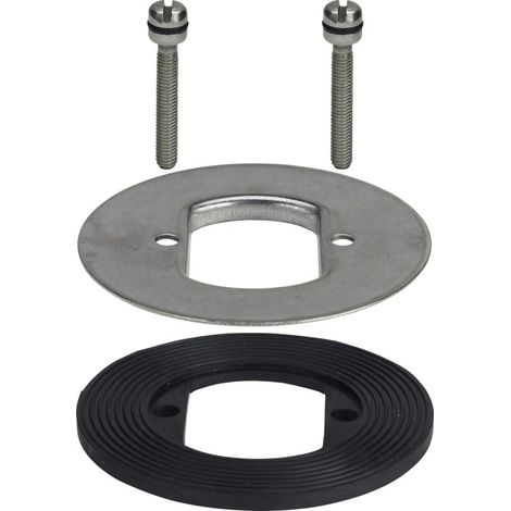 Viti, flangia e guarnizione per scarico doccia TEMPOPLEX con foro da 65mm (1/2)