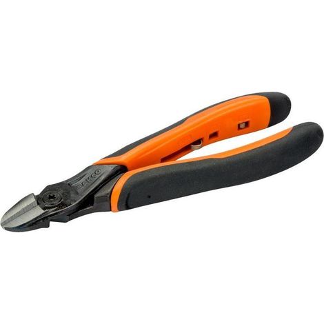 Alicate Corte Diagonal 125Mm Mango Bimaterial Fosfat Con Clip Bahco (1/4)