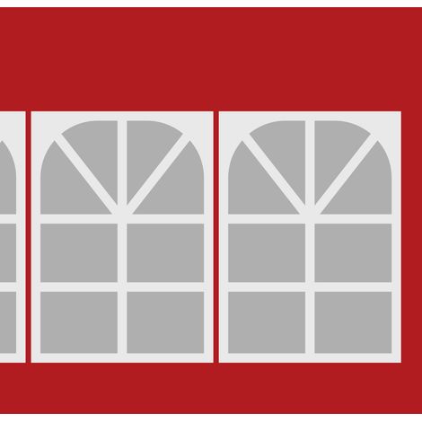 Paredes laterales impermeables de tela Oxford 210D para tiendas de campaña o toldos, color rojo, ideales para eventos al aire libre, acampadas y picnics. (1/5)
