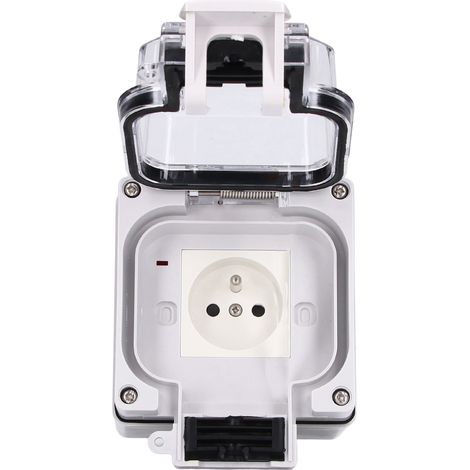 Boîte de Prise Extérieure Étanche IP66, Prise Murale 16A 250V pour Jardin et Terrasse (1/5)