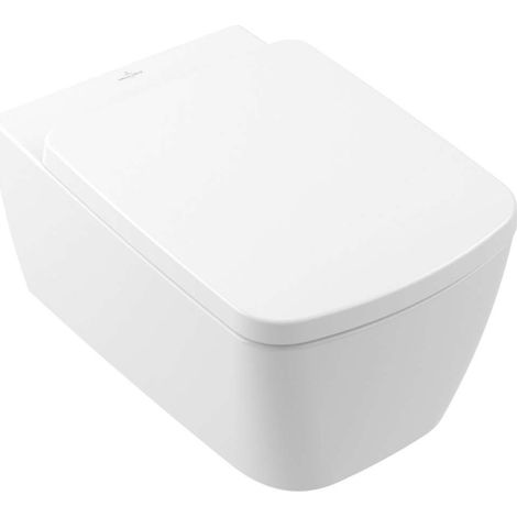 Villeroy & Boch Subway 3.0 - WC suspendu avec abattant SoftClosing, TwistFlush, Rimless, CeramicPlus, blanc alpin 4610TLR1 (1/3)