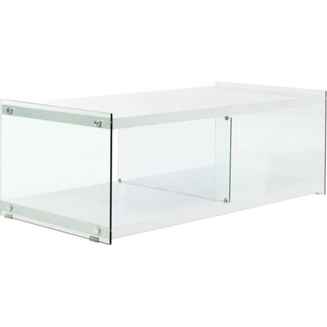 Meuble TV Design "Elementary" 120cm Blanc (1/3)