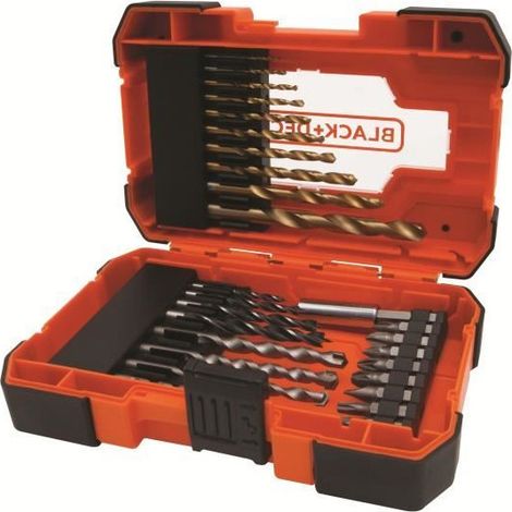 Coffret perçage et vissage - BLACK+DECKER - A7235-XJ - 27 accessoires - forets, embouts (1/3)