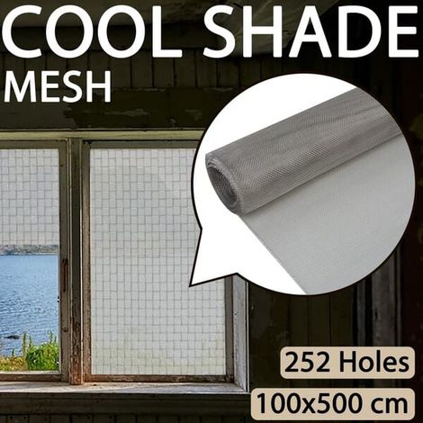 Moustiquaire en acier inoxydable 100 x 500 cm, argent (1/5)