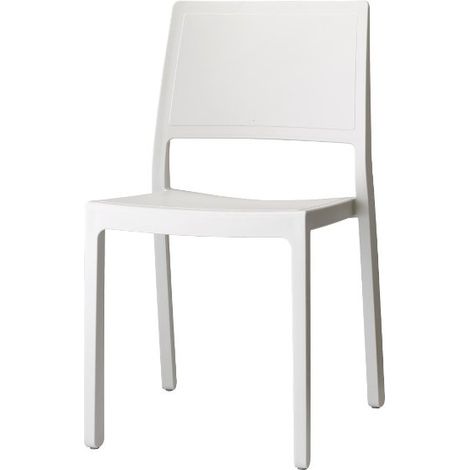 Chaise de jardin, 6 Chaises jardin Kate SCAB design Blanc en Plastique, Scab design (1/4)