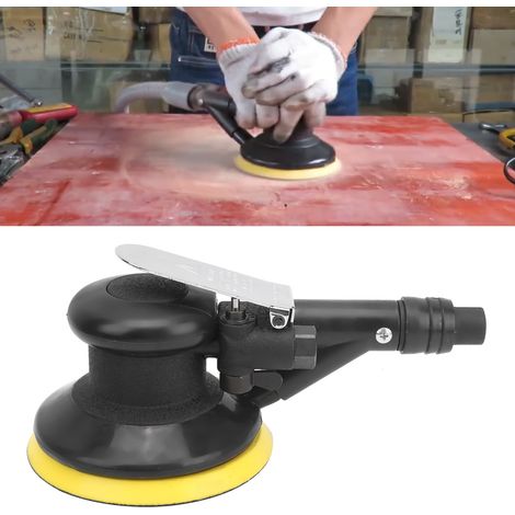 Ponceuse pneumatique KP-654A de 5 pouces avec aspiration des poussières, ponceuse à disque, meuleuse à pierre et ponceuse/polisseuse à sec pour bois. (1/5)