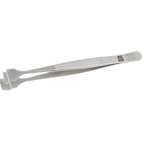 Brucelles RS PRO pointe Pastille en inox, L. 125 ( Prix pour 1 ) (1/3)