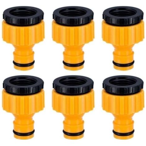 Adaptateur pour Robinet d'Extérieur 3/4" & 1/2" BSP 2 en 1 - 6 Pièces (1/4)