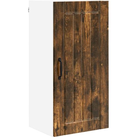 Maison Exclusive - Armadietto a muro LUCCA Rovere Fumo 40 x 31 x 80 cm (1/5)
