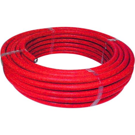 Aluverbundrohr 9 mm Isolierung 16 x 2 mm / Fußbodenheizung 50 Meter