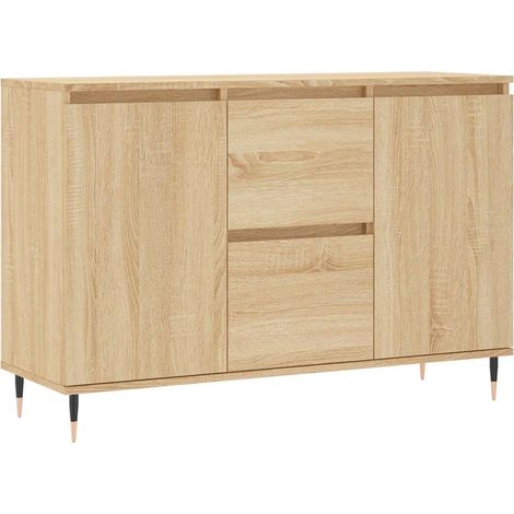 Sideboard Sonoma-Eiche 101,5x35x70 cm Holzwerkstoff vidaXL