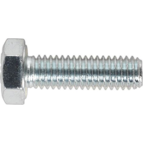 Sealey HT Setscrew M6 x 20mm 8.8 Zinc Pack of 50 SS620