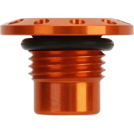 Bouchon de remplissage d'huile moteur moto en alliage d'aluminium, couvercle à vis, pour modèles 390, 250, 200, 125 et RC390 (orange). (1/5)