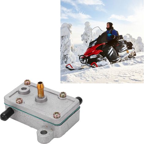 Pompe à essence pour motoneige, sortie unique, Mikuni Rectangle DF-44 DF44-211. Compatible avec les motoneiges Nachman. 07-187-01 (1/5)