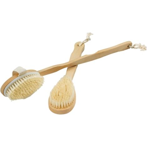Infraworld Bürstenset 2 teilig Saunazubehör Körperbürste M5503 (1/5)