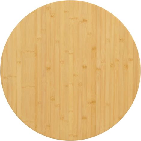 Tablero de mesa de bambú Ø80x2,5 cm