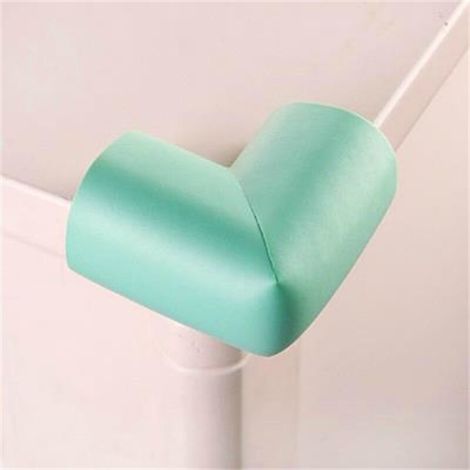 Eckenschutz aus hochdichtem NBR-Schaumstoff, stoßdämpfendes Kissen für Kinder von 0 bis 8 Jahren, blau und grün